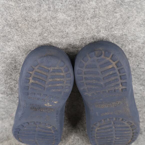 Crocs Jibbitz Sandals Kid Shoes Flip Flop Slip On Casual Comfort Blue C12/13 - Picture 8 of 11